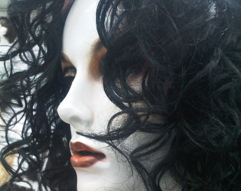 Close Up View of a Mannequin With Curls